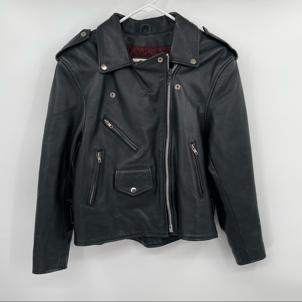 Men's Wilson's Open Road Black Leather Jacket